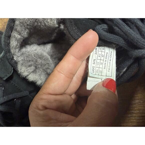 UGG Neumel Black Suede Chukka Boots Boots Shoes Mens Size 13 - Picture 7 of 11